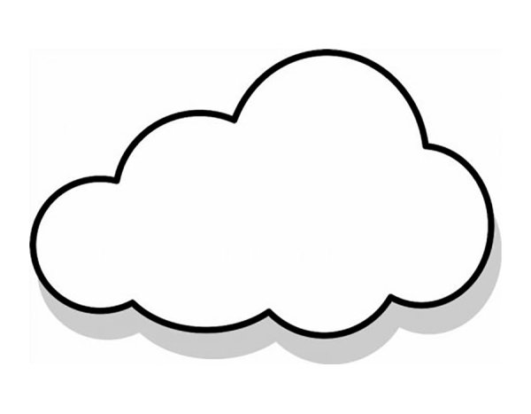 Облако раскраска