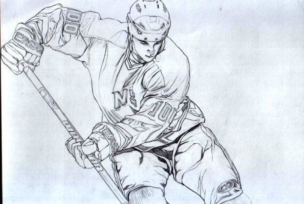 Хоккей для раскрашивания