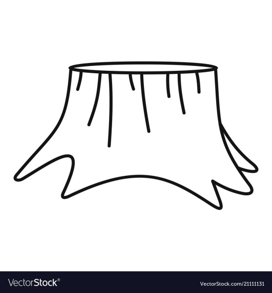 Пенек раскраска для детей