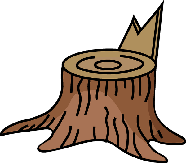 Пенек раскраска для детей