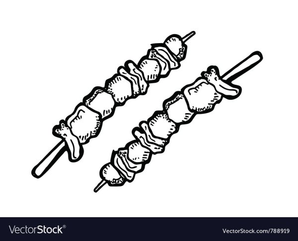 Шашлык карандашом