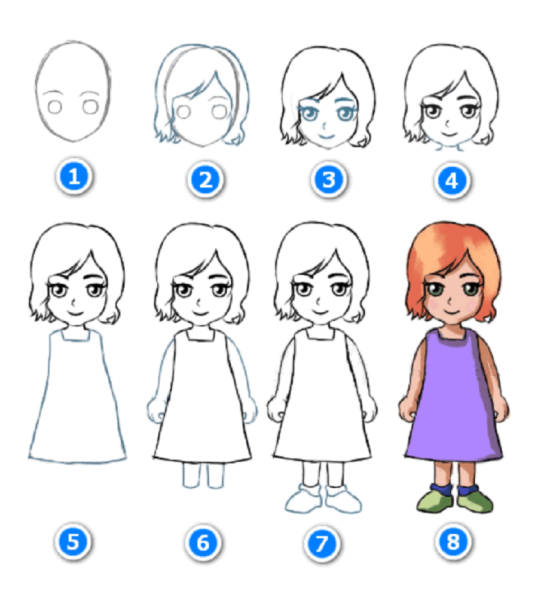 Поэтапное рисование для самых маленьких