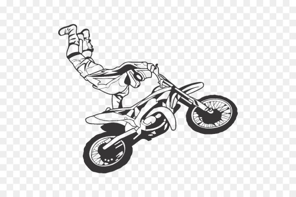 Эскиз кроссового мотоцикла