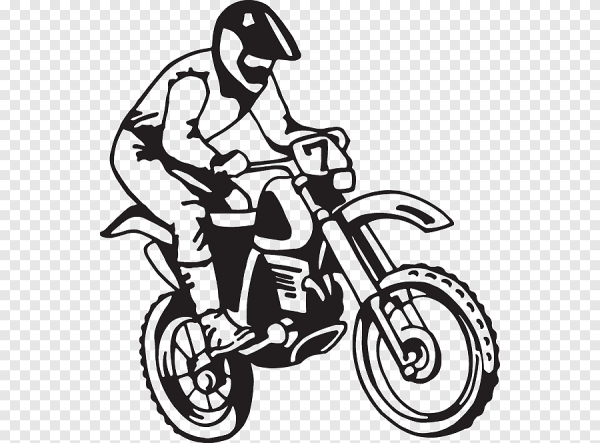 Мото эндуро вектор