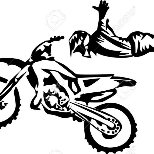 Эндуро трафарет