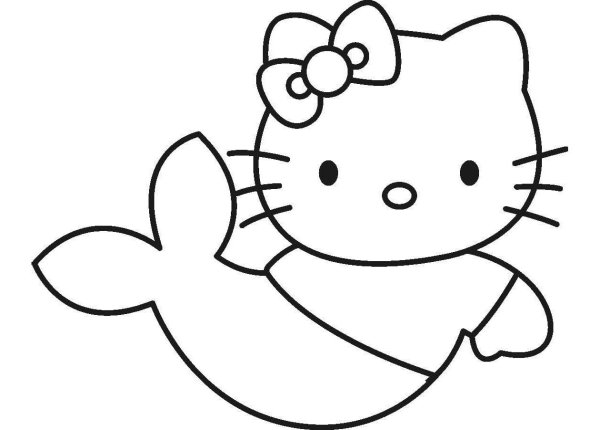 Хелло Китти раскраска