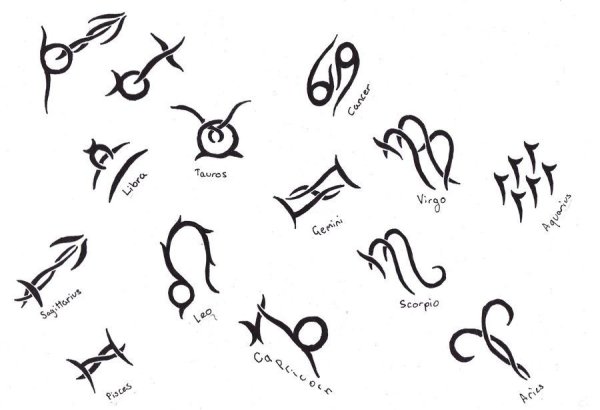 Тату эскизы знаки