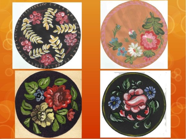 Жостовская роспись поднос поэтапно