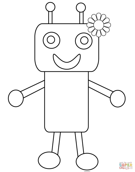 Робот рисунок для детей