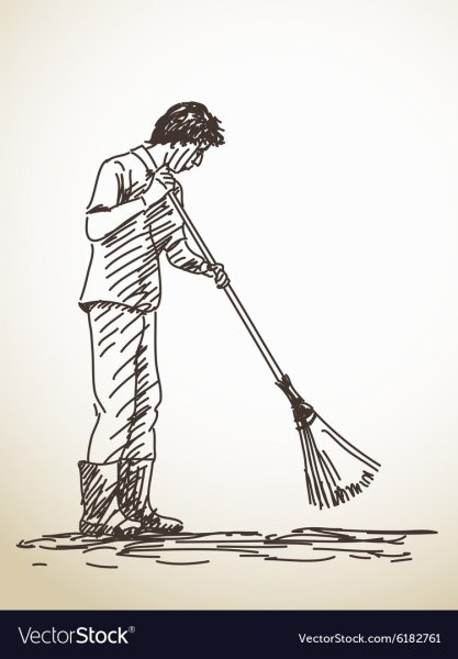 Раскраска дворник