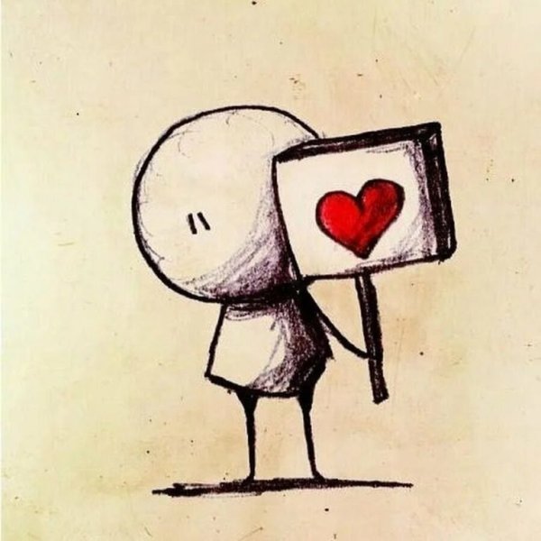 Человечек с сердечком