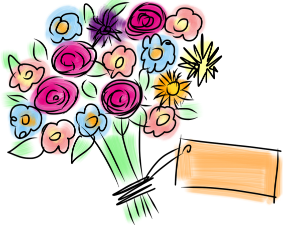 Букет роз раскраска для детей