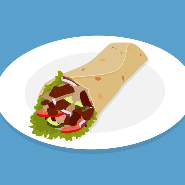 Шаурма раскраска