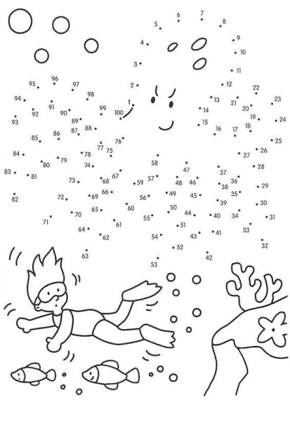 Соединение точек для малышей