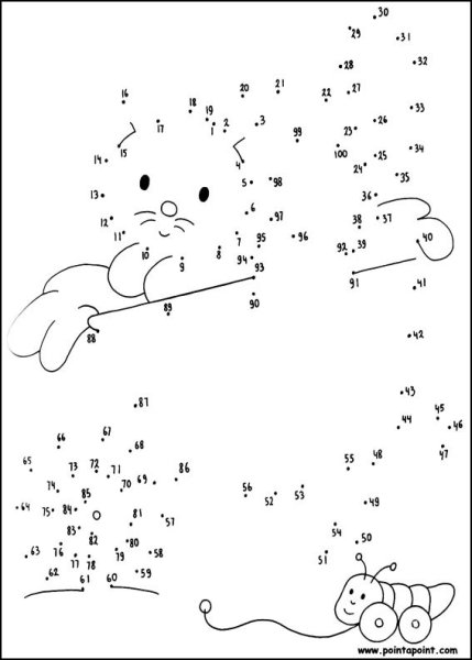 По цифрам соединить картинку