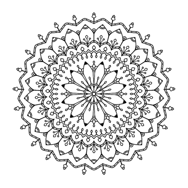 Арабеска для раскрашивания