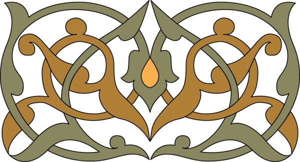 Восточный растительный орнамент