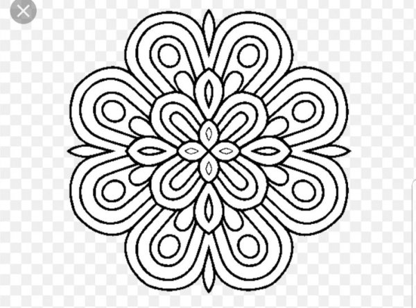 Восточные узоры раскраска