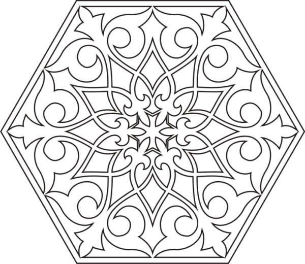Восточный орнамент раскраска