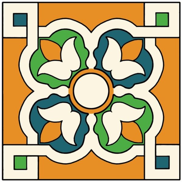 Копия фрагмента мусульманского орнамента