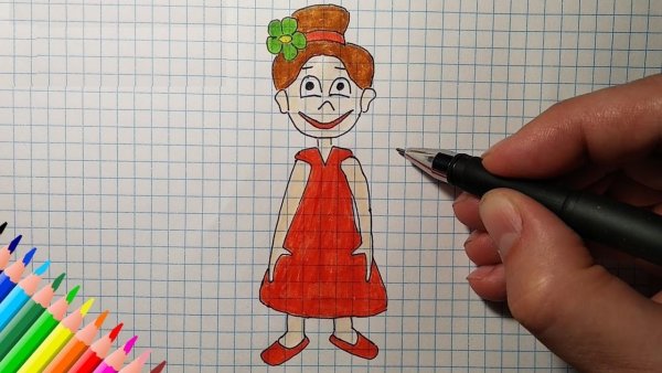 Рисунок для бабушки просто так легко