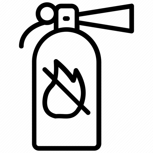 Зарисовка огнетушителя