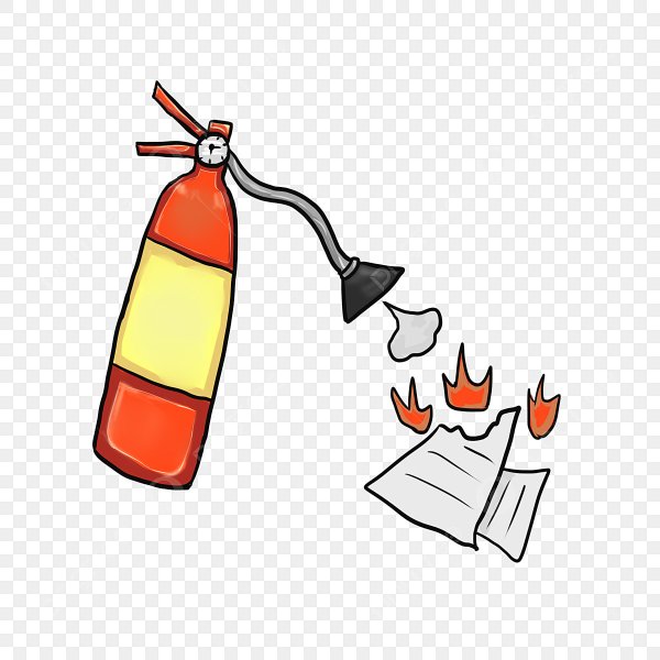 Огнетушитель рисунок для детей