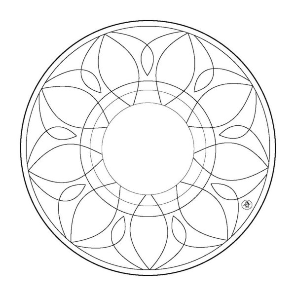 Орнамент в круге легкий