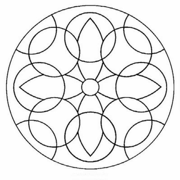 Орнаменты в круге для рисования