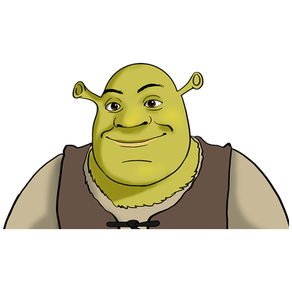 Шрек лицо рисунок