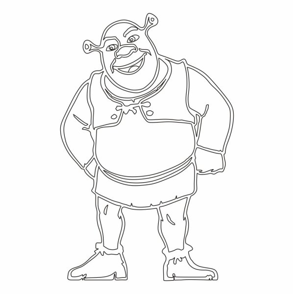 Шрек трафарет