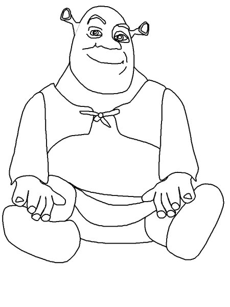 Шрек карандашом