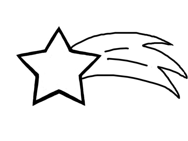 Комета рисунок для детей раскраска