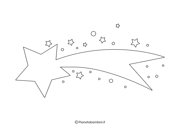 Комета раскраска для детей