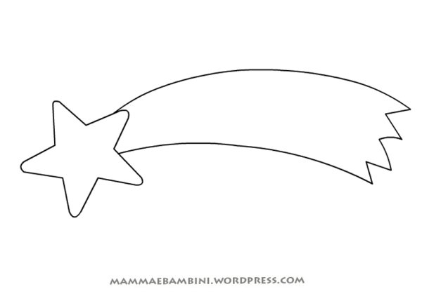 Комета трафарет для детей