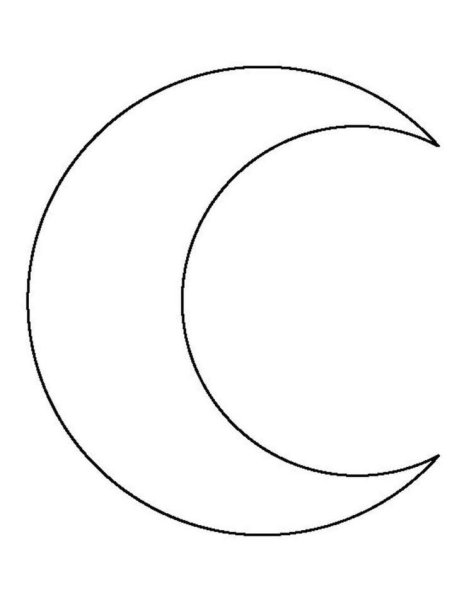Полумесяц контур