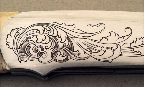 Кинжал трафарет