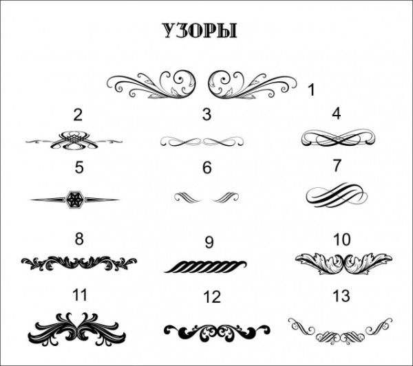 Кинжал трафарет