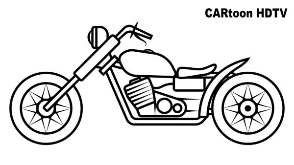 Скутер раскраска для детей
