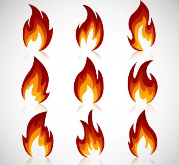 Пламя эскиз