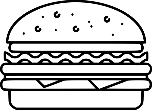 Рисунок бутерброда легкий