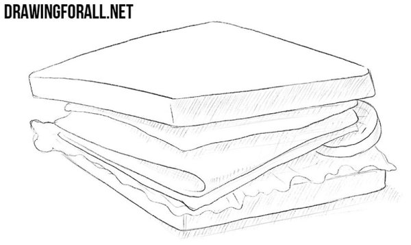 Бутерброд карандашом