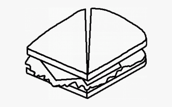 Сэндвич векторный рисунок