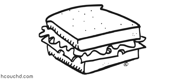 Бутерброд для срисовки