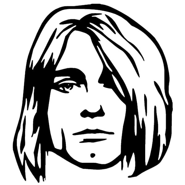 Курт Кобейн наклейки Nirvana