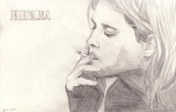 Курт Кобейн портрет