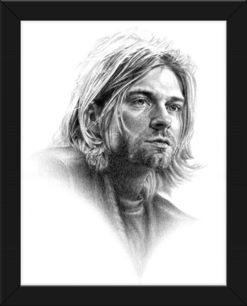 Курт Кобейн силуэт