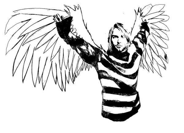 Курт Кобейн рисунок