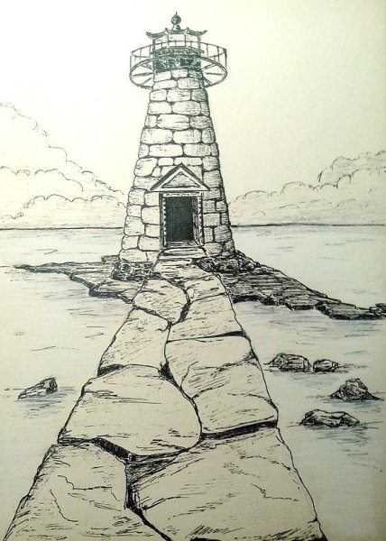Маяк набросок