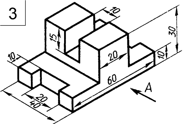 Черчение аксонометрические проекции деталей